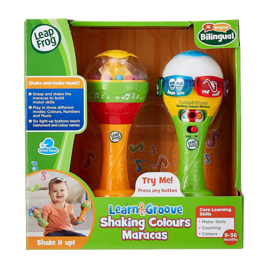 Leapfrog Learn & Groove Shaking Colors Maracus - (Bilingual Uk+Fr)