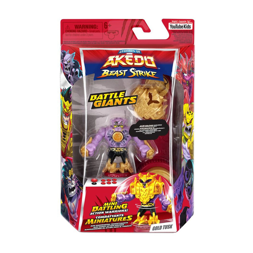 Akedo S5 Giants Beast Single Pack Gold Tusk