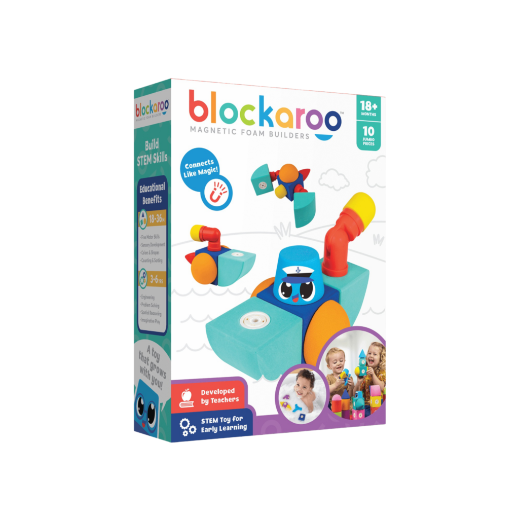 Blockaroo Magnetic Foam Blocks -Small -Plane