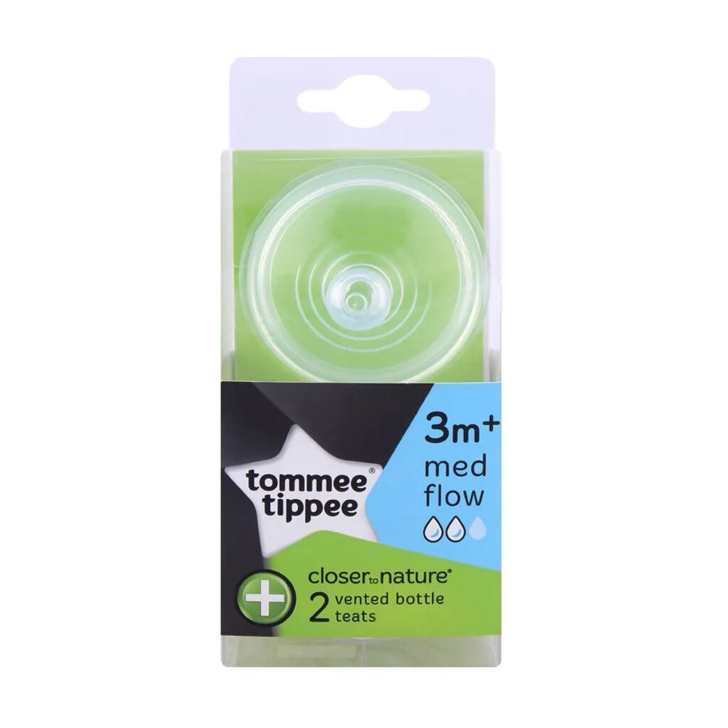 Tommee Tippee Closer To Nature Advanced Anti-Colic 2 Medium Flow Teats 3 Months +