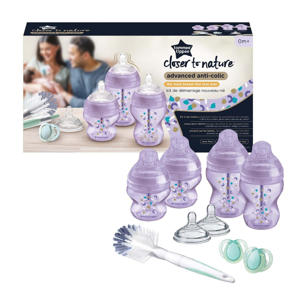 Tommee Tippee Advanced Anti-Colic Starter Bottle Kit - Purple