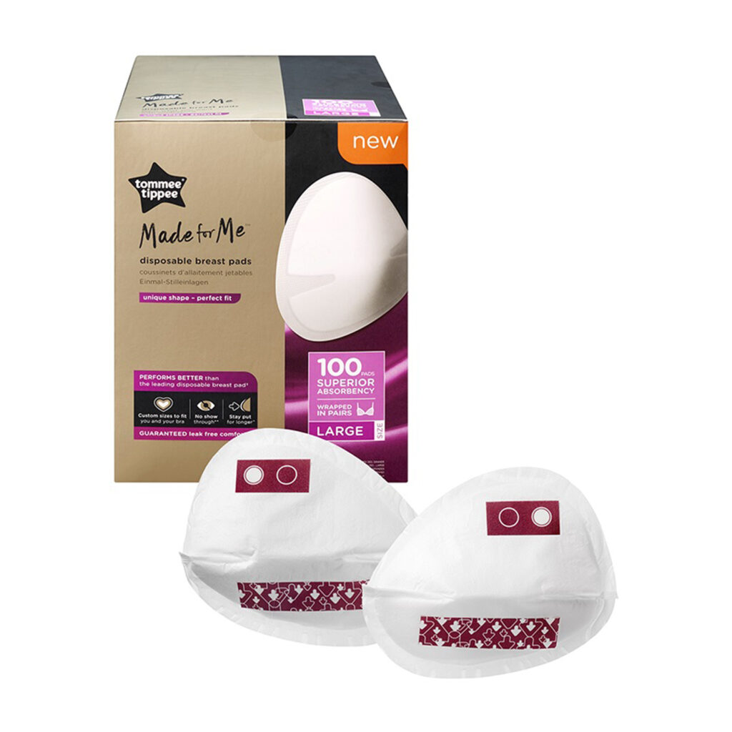 Tommee Tippee Made For Me Disposable Breast Pads 100 Pcs Wrapped In Pairs Large Size