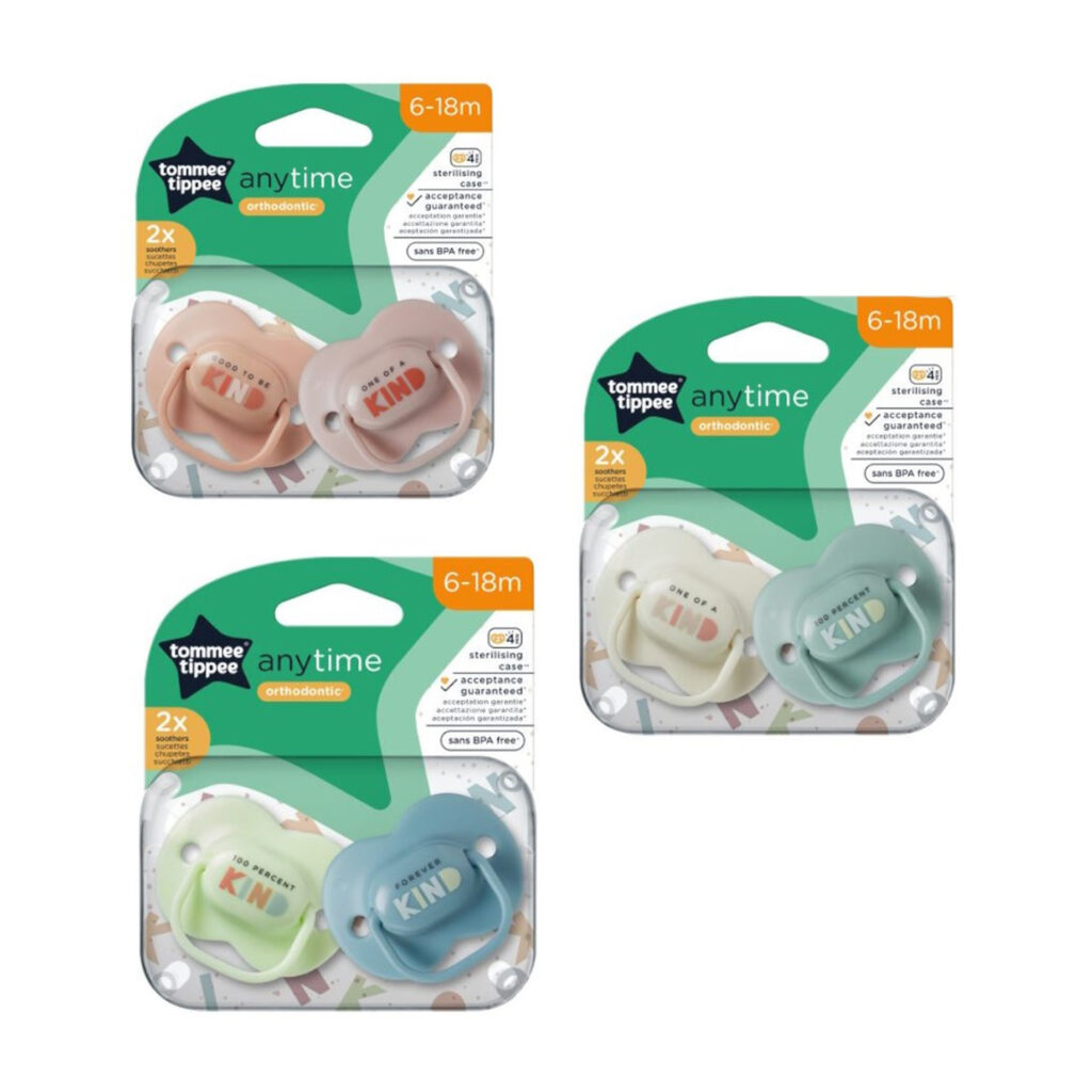 Tommee Tippee 2X 6-18M Anytime Soothers