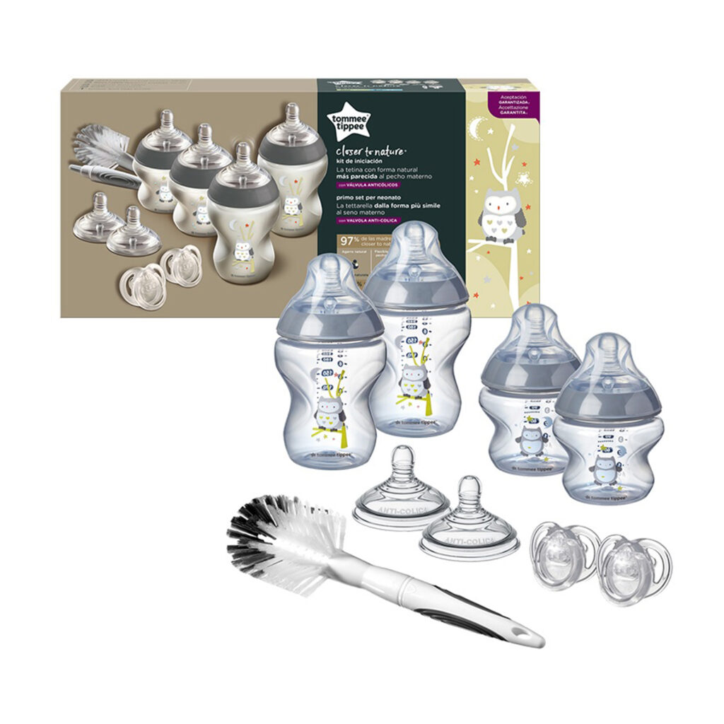 Tommee Tippee Closer To Nature Feeding Bottle Kit, Starter Set - Boy