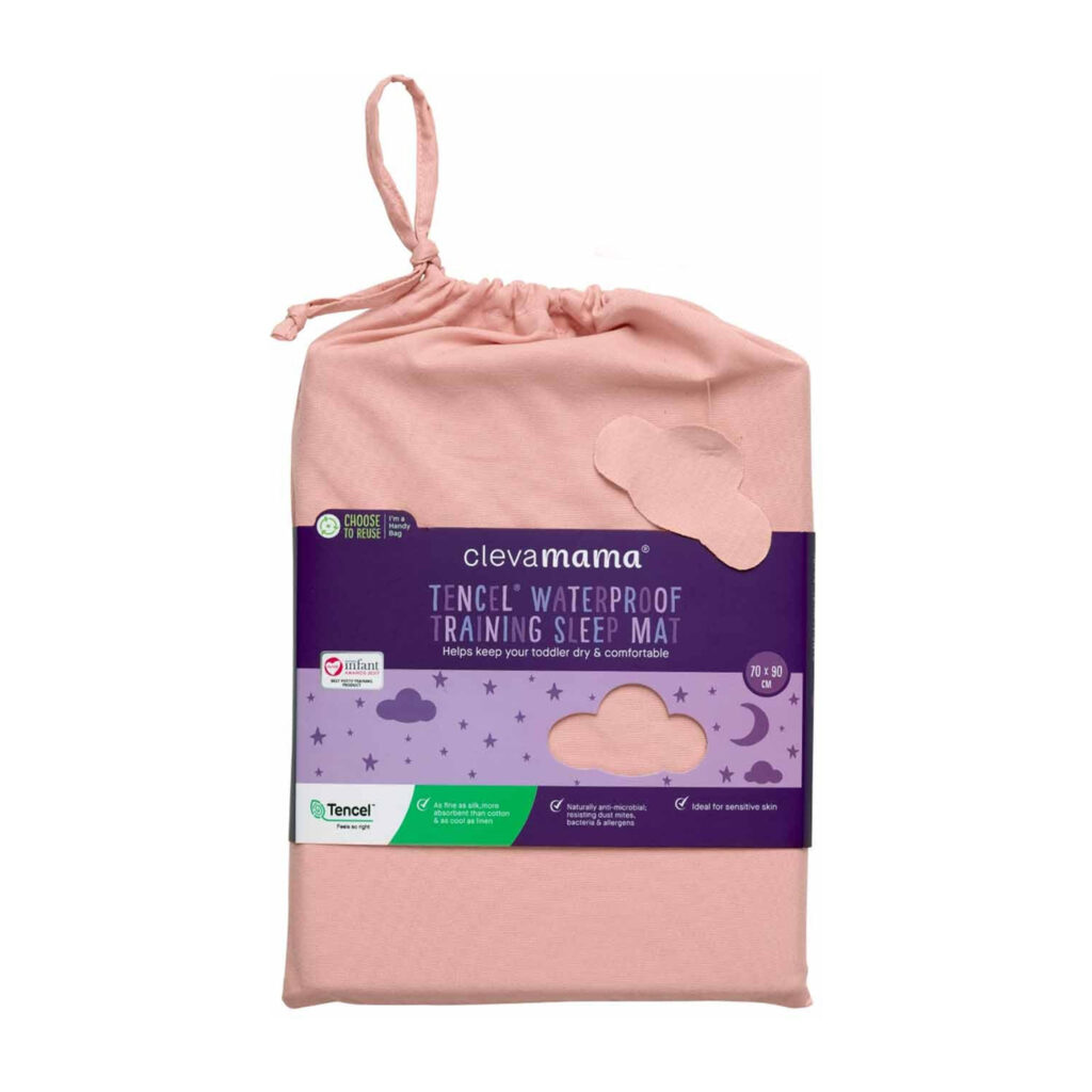 Clevamama Tencel Toilet Training Sleep Mat 70 X 90 Cm – Pink
