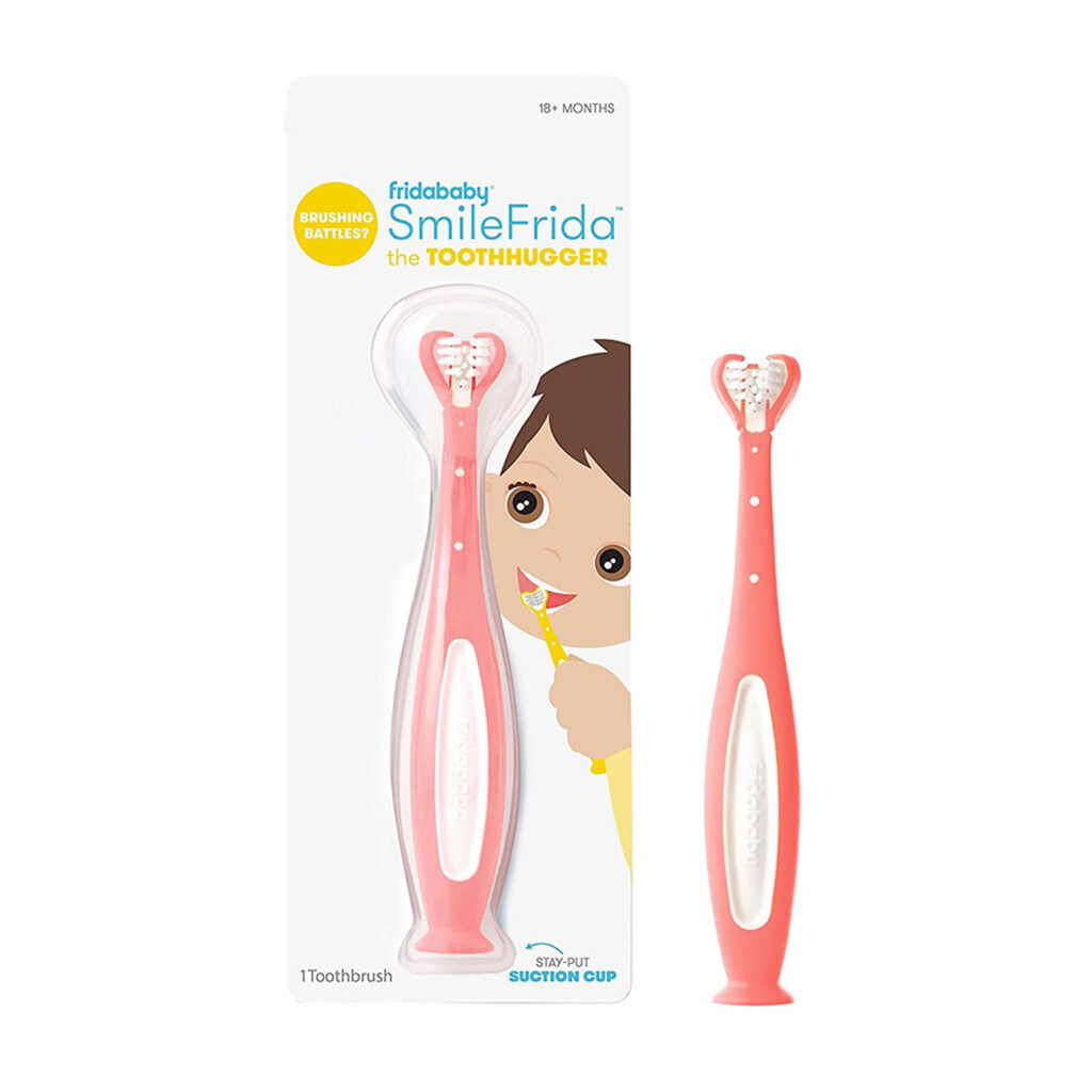 Frida Baby Triple-Angle Toothhugger Training Toothbrush For, Pink
