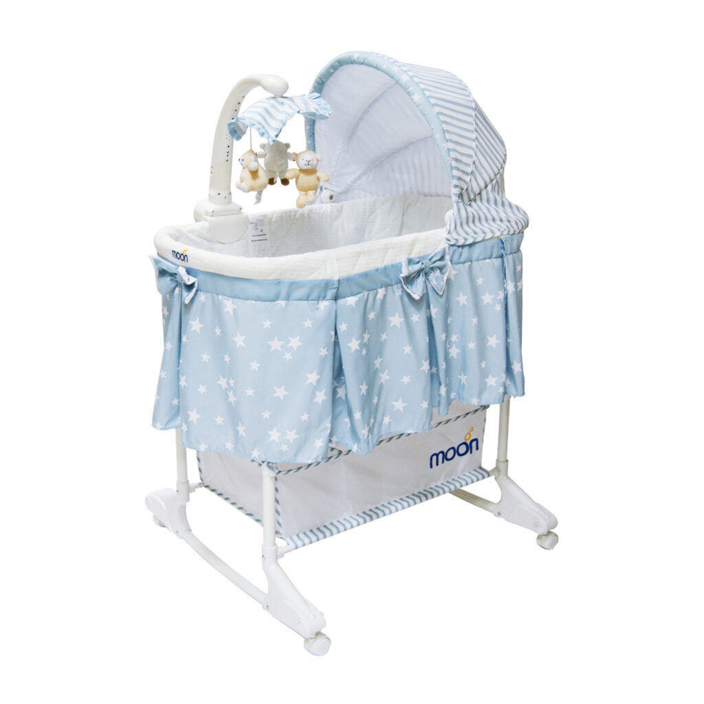 Moon Juvenile Soffy - 4 In 1 Convertible Cradle - Blue