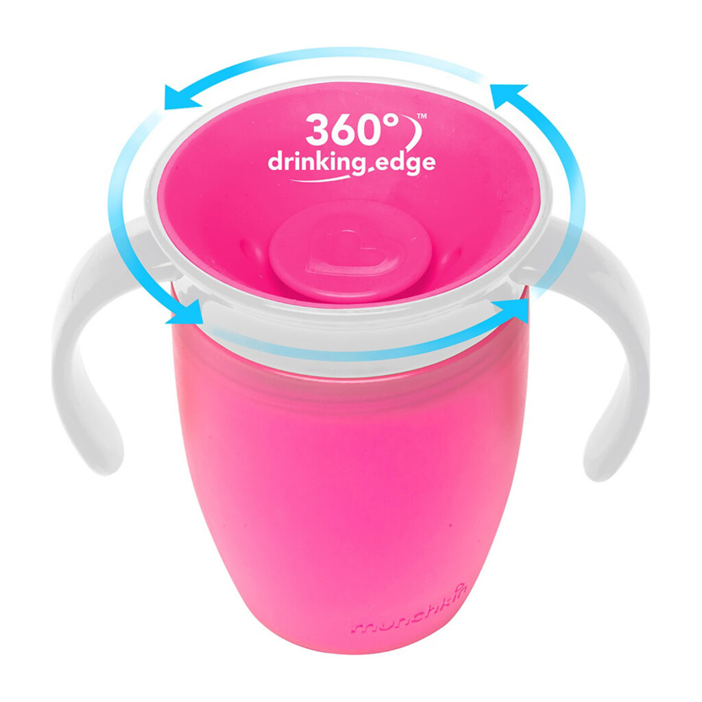 Munchkin 1Pk 7Oz Mrcl Trnr Cup (Eu) - Pink