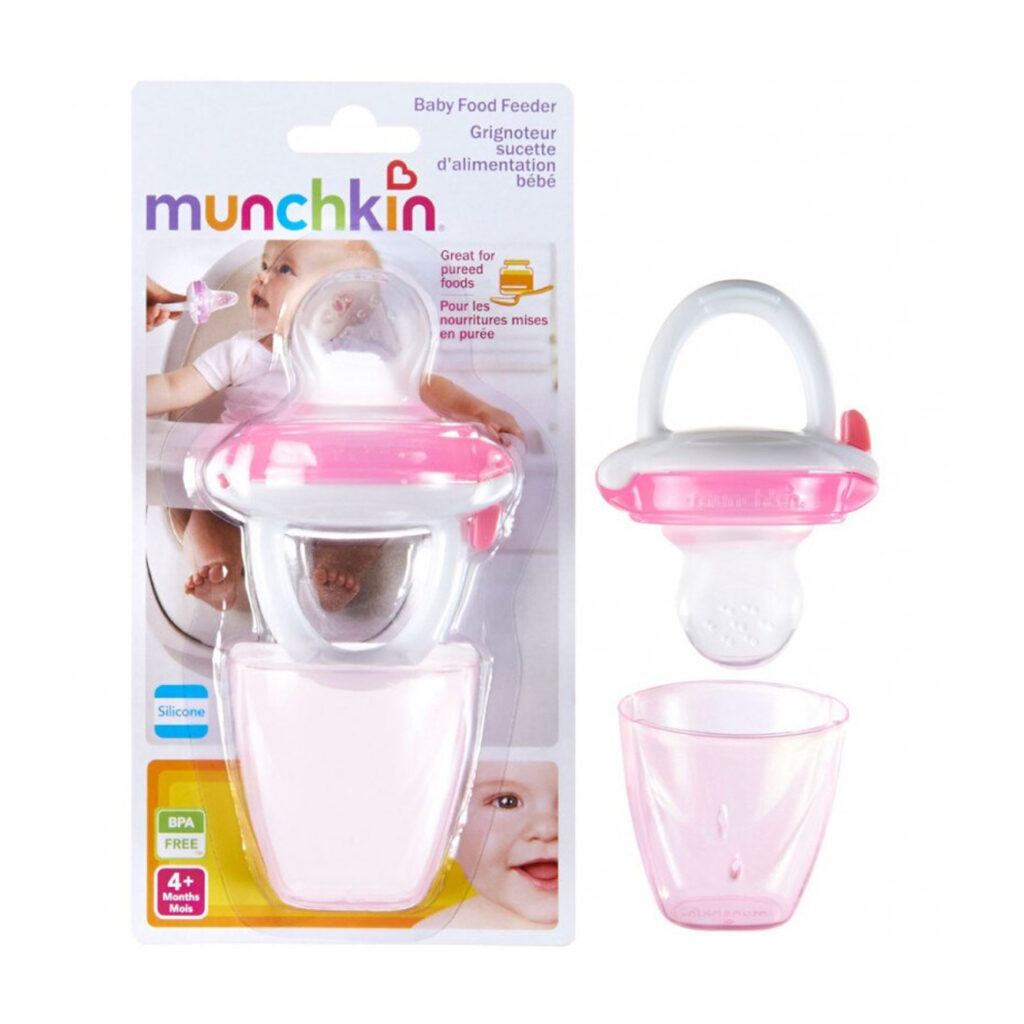 Munchkin 1Pk Baby Food Feeder-Pink