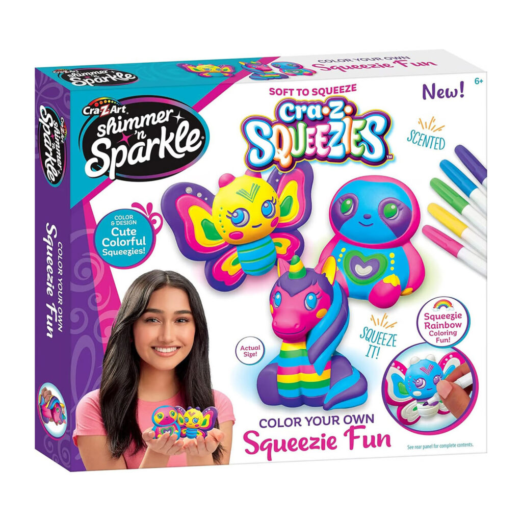 Cra-Z-Art Shimmer N' Sparkle Color Your Own Squeezie Fun