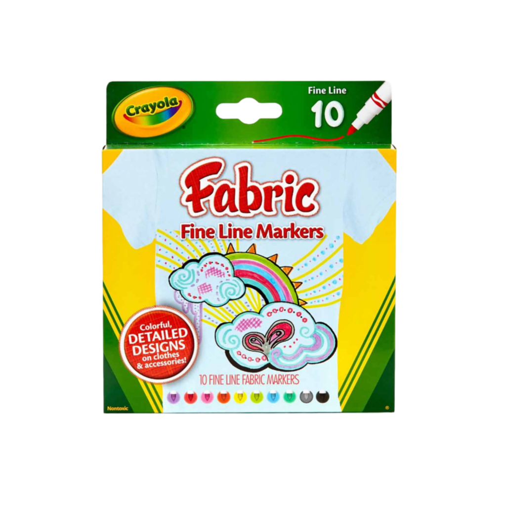 Crayola 10 Ct. Fine Line Fabric Markers