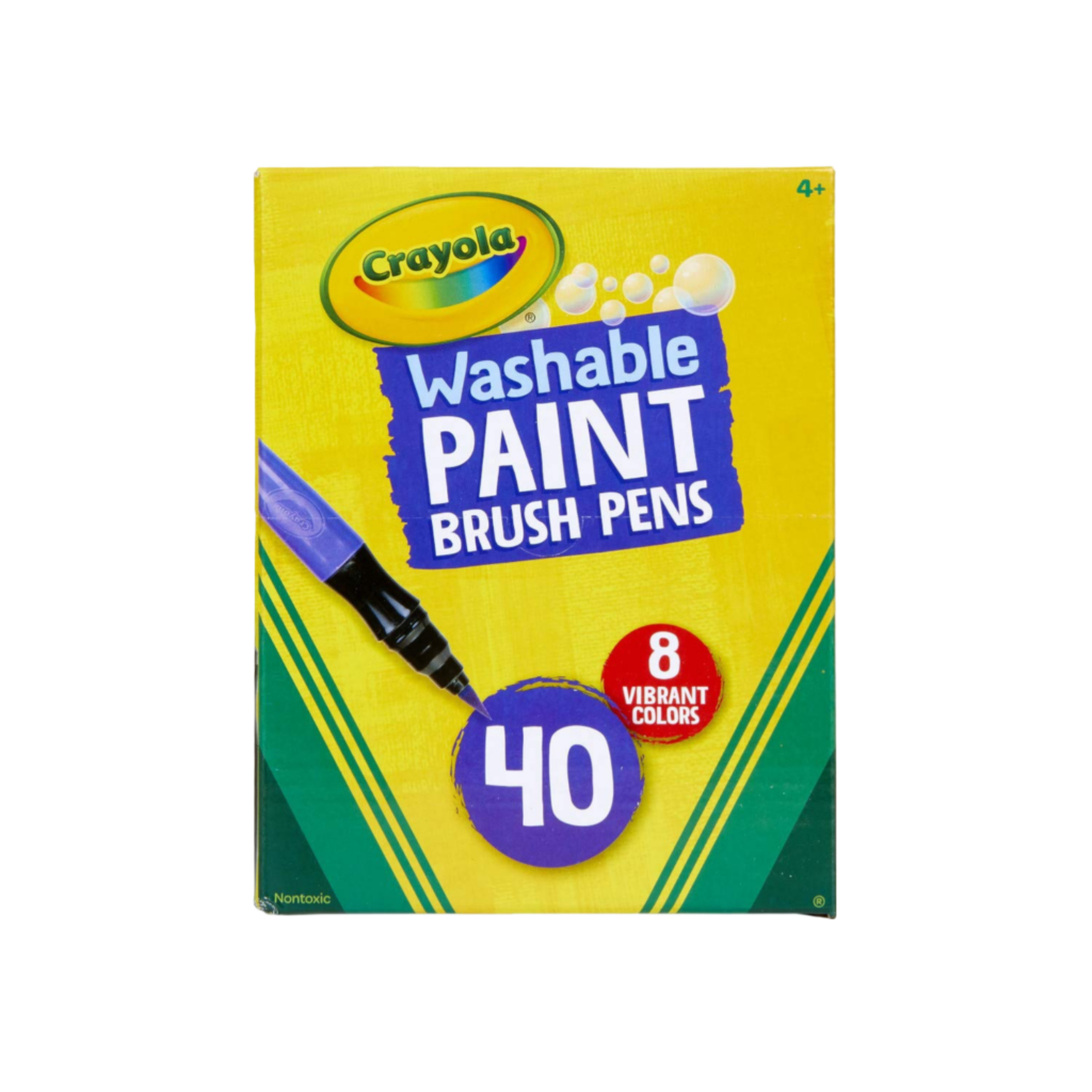 Crayola 40 Ct. Washable No Drip Paint Brush Pens, New Colors