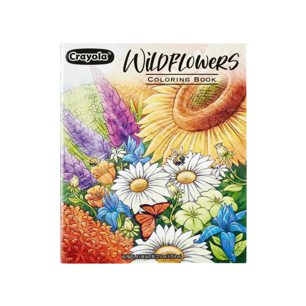 Crayola 40-Page Coloring Book, Wildflowers