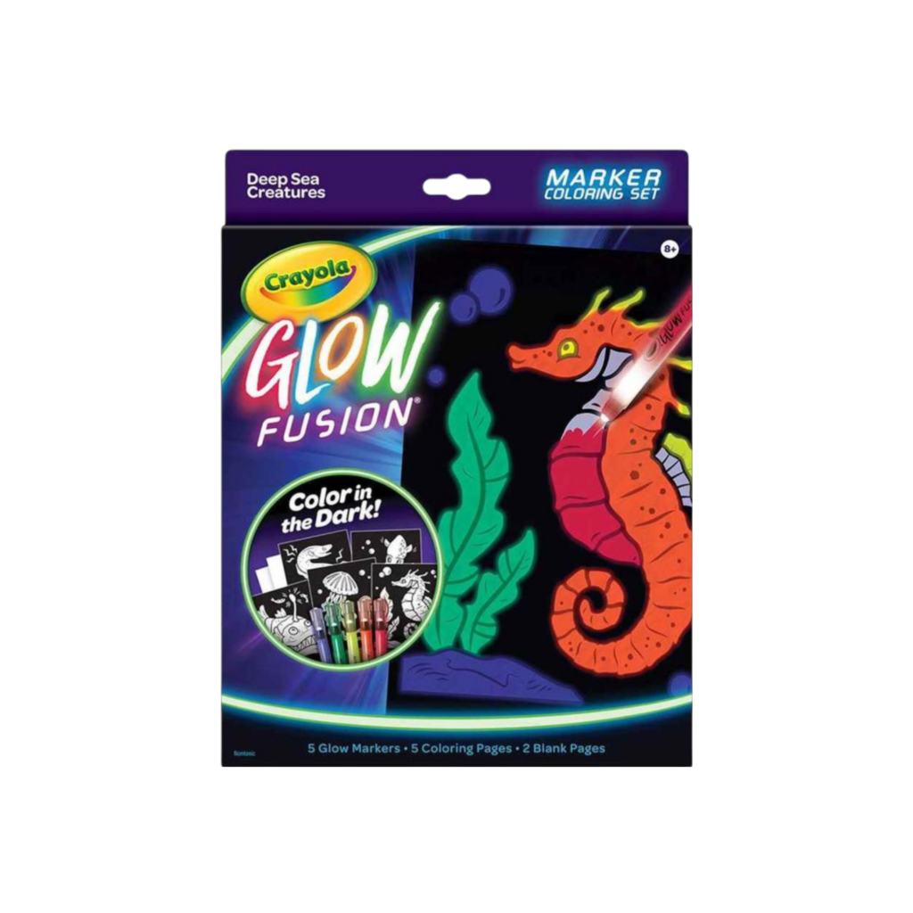 Crayola Glow Fusion, Marker Coloring Set, Deep Sea Creatures