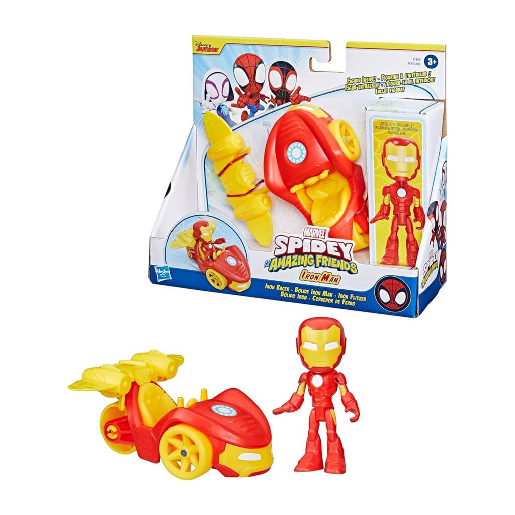 Hasbro Spidey & Amazing Friends Saf Iron Racer N' Accessory F7458
