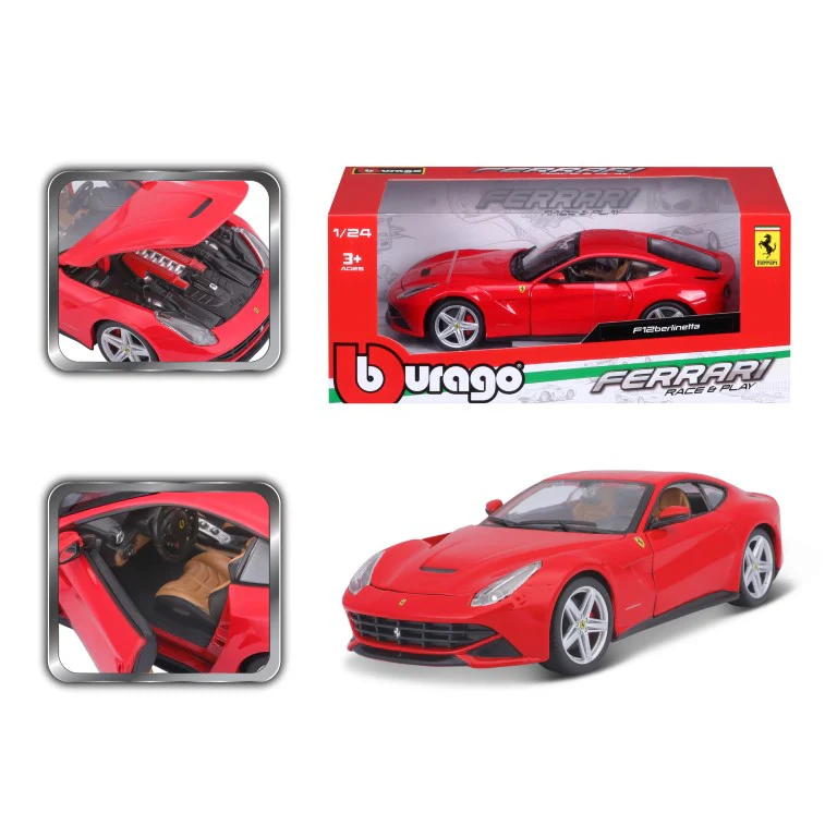 Bburago 18-26007 1/24 Ferrari Race & Play (W/O Stand) - F12 Berlinetta 47526007