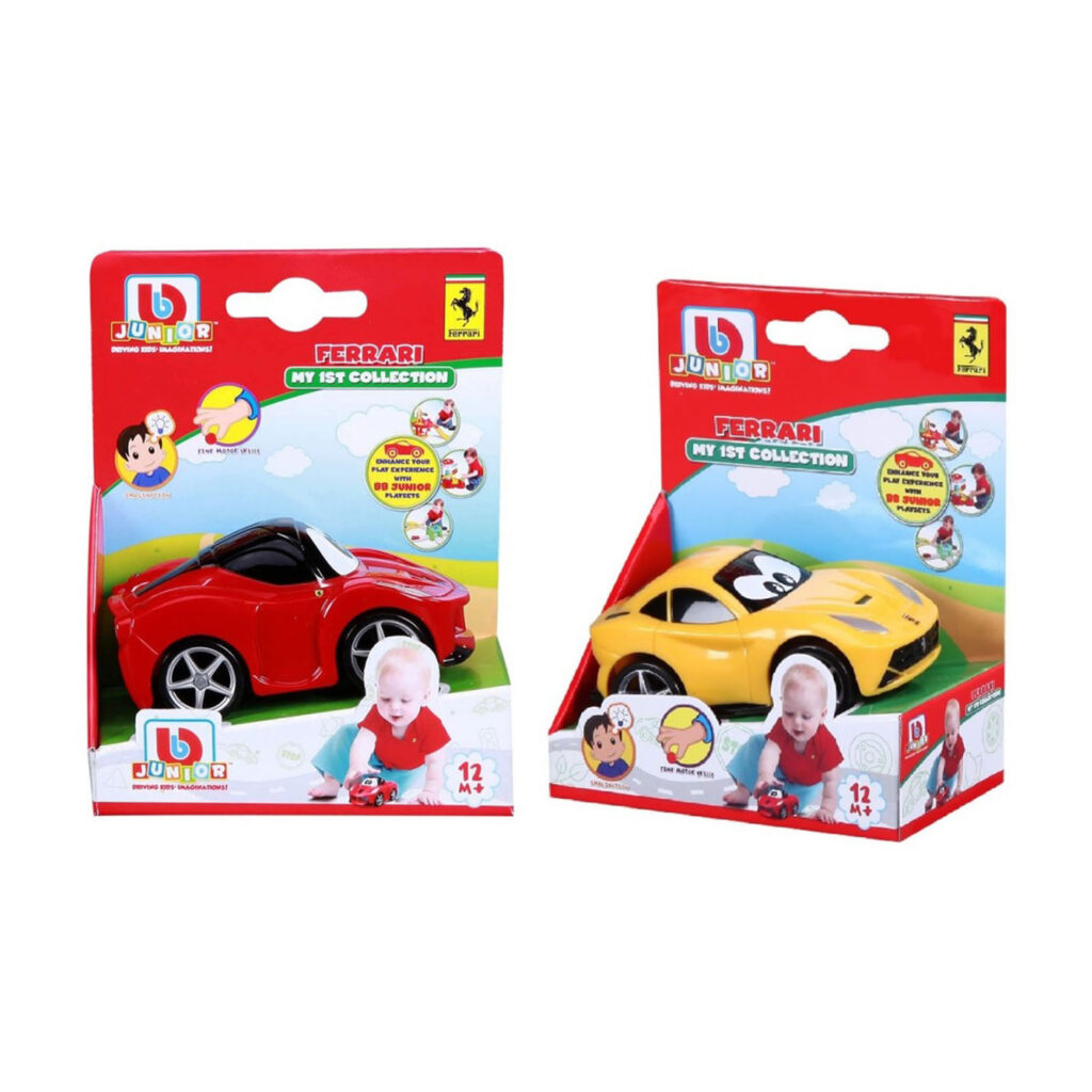 Bburago My 1St Collection Yellow F12Berlinetta, Red Laferrari  (1:3)