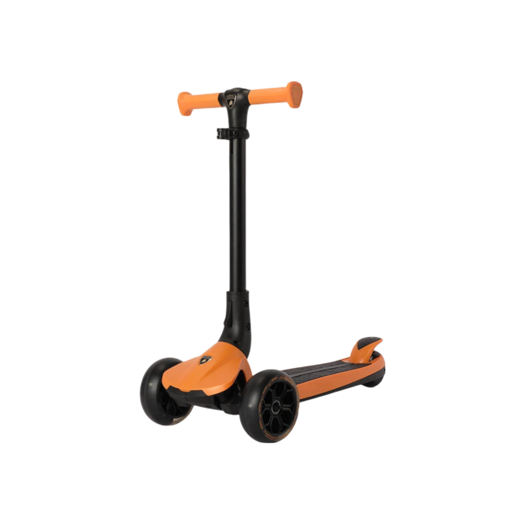 Lamborghini 3-Wheel Kids Scooter With Adjut Height-Orange
