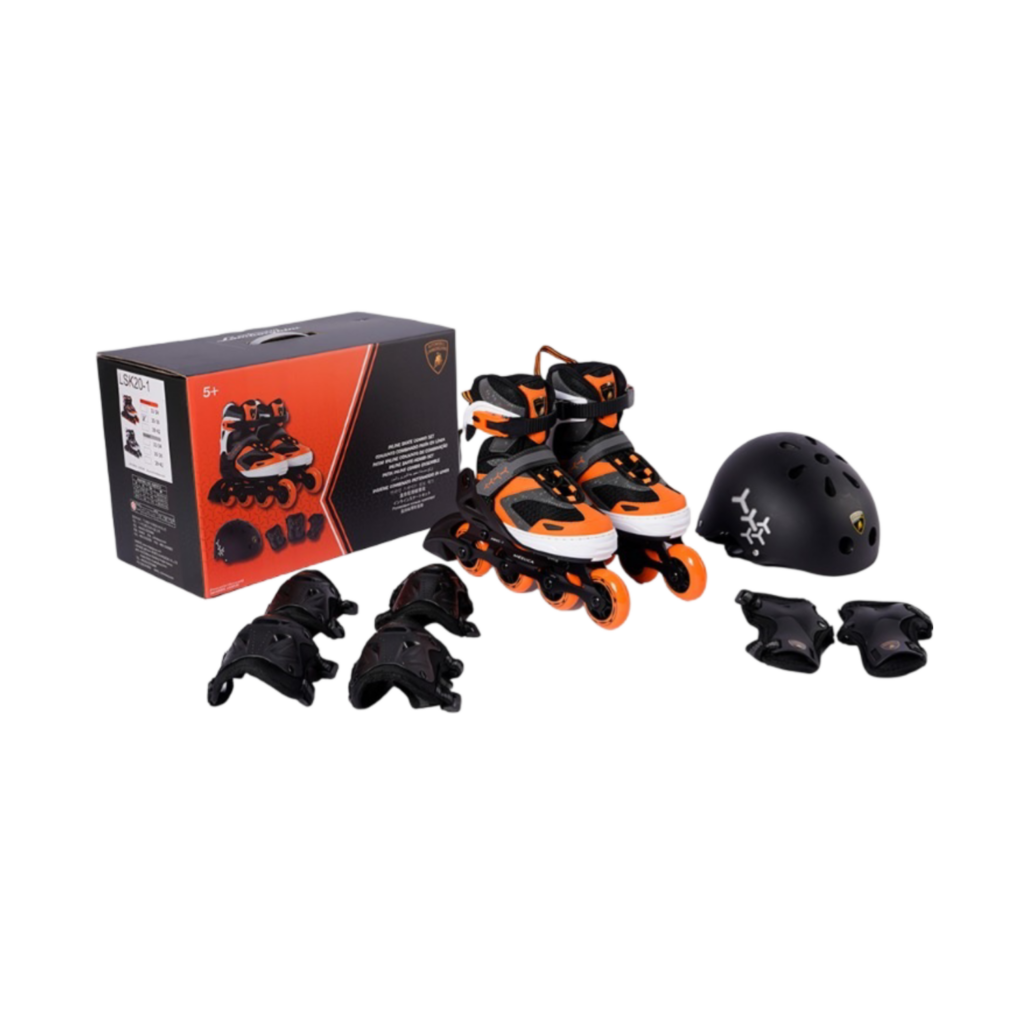 Lamborghini Inline Skate Combo Set - Orange - 31-34