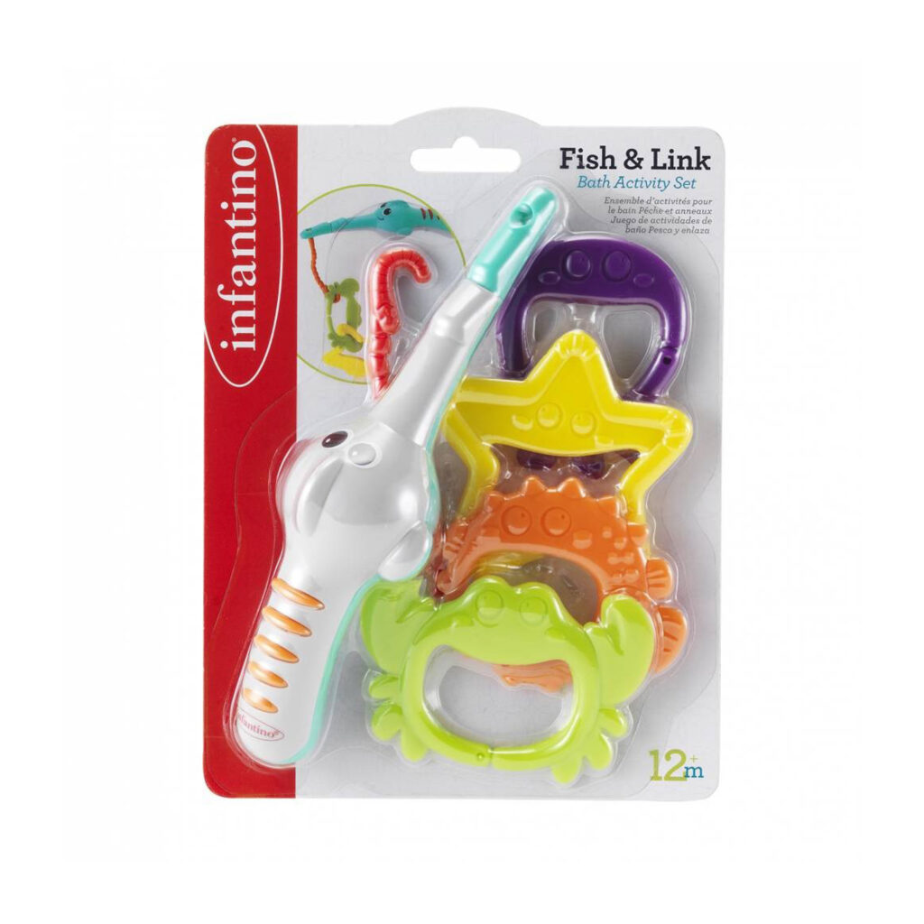 Infantino Fish & Link Bath Activity Set