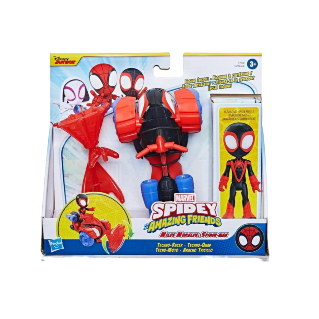 Hasbro Spidey & Amazing Friends Miles Techno Racer N' Accessories F7455