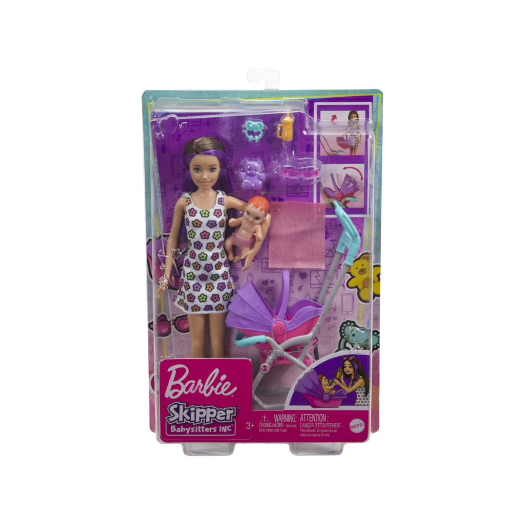 Mattel Barbie Skipper Babysitters Inc. Doll And Playset - Stroller Skipper