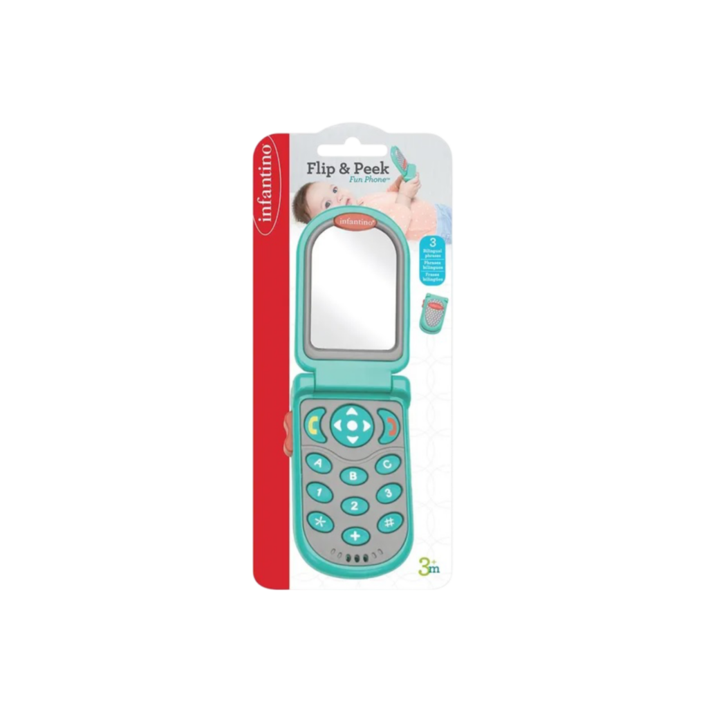 Infantino Flip & Peek Fun Phone-Teal