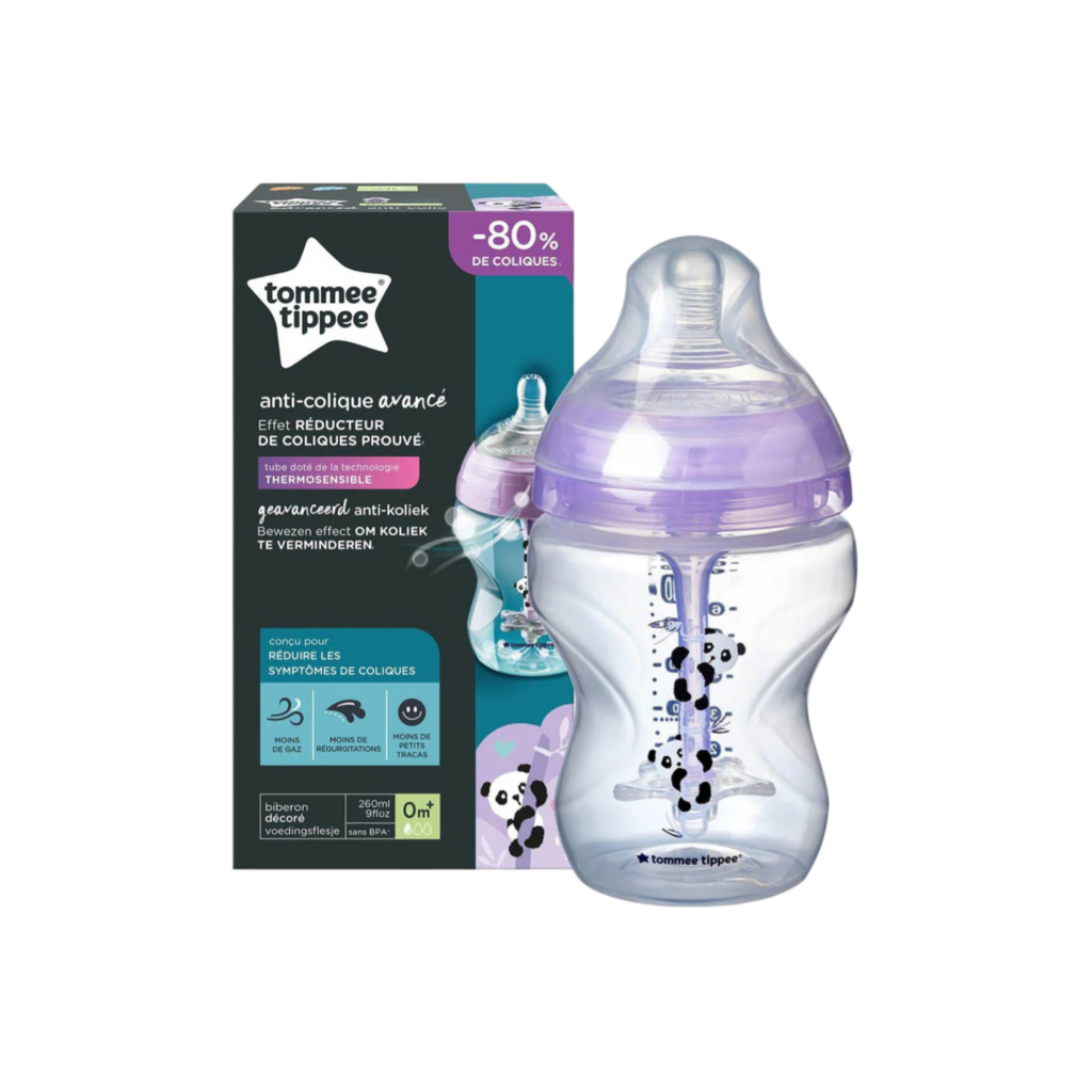 Tommee Tippee Advanced Anti-Colic Feeding Bottle, 260Ml X1 - Girl