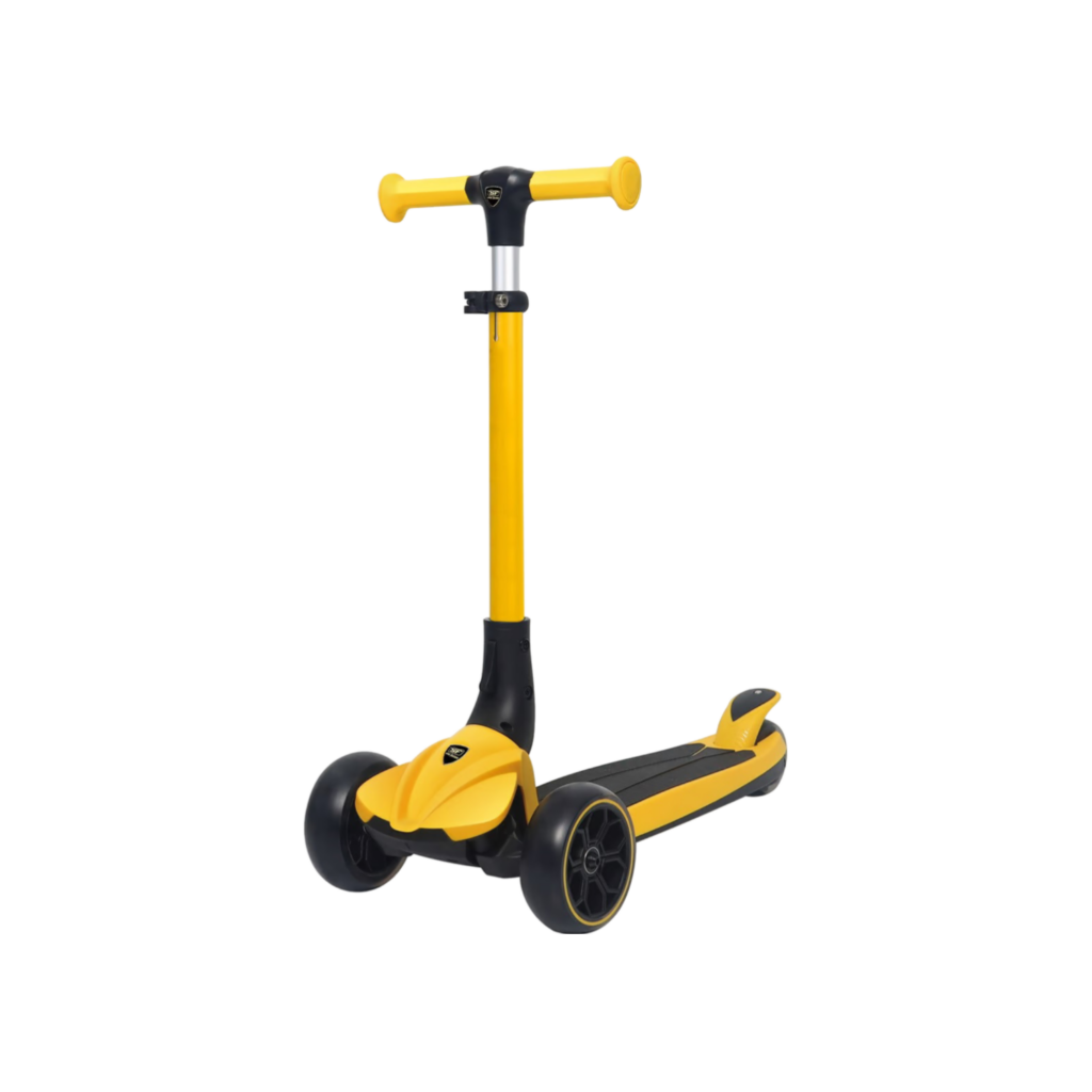 Lamborghini 3-Wheel Kids Scooter With Adjut Height-Yellow