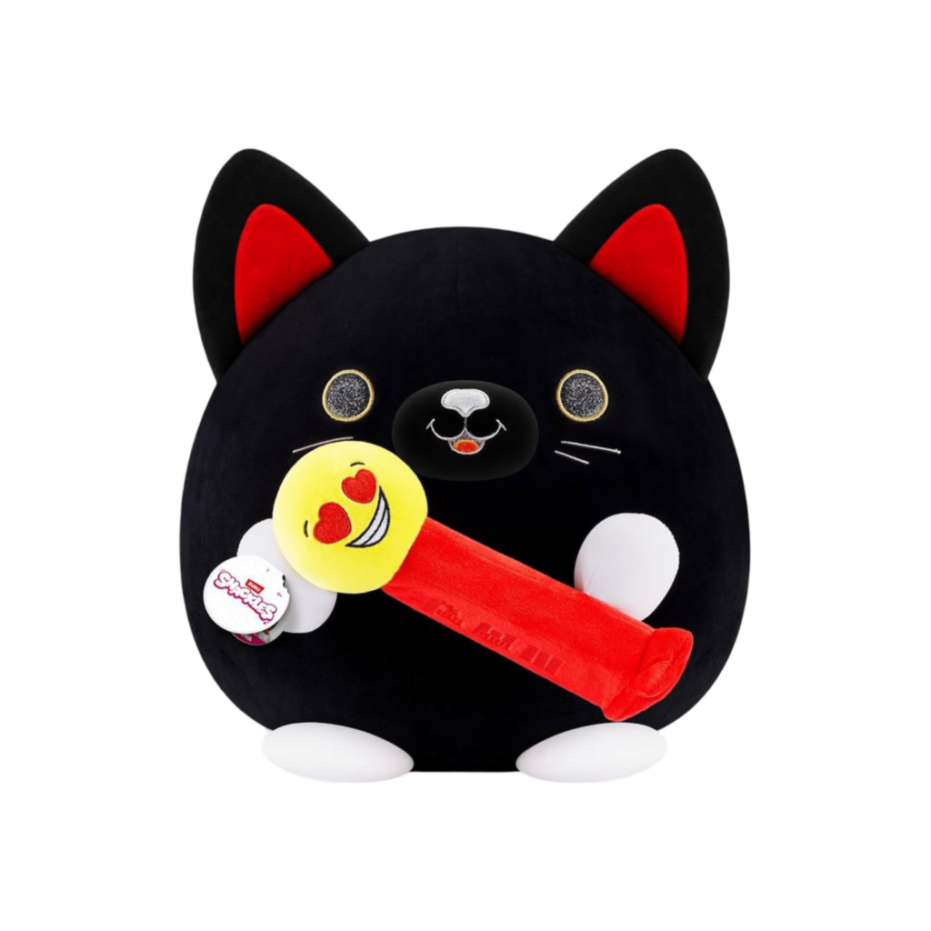 Zuru Snackles-Snackles Int- Series 1 Plush Medium(Black Cat&Pez)-Hang  Tag,6Pcs/Ctn