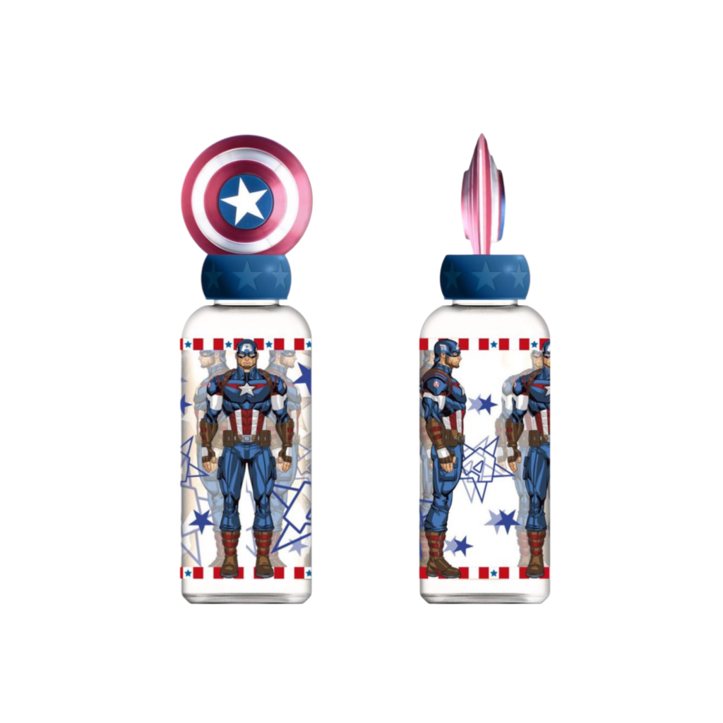 Stor 3D Figurine Bottle Avengers Invincible Force Captain America 560 Ml