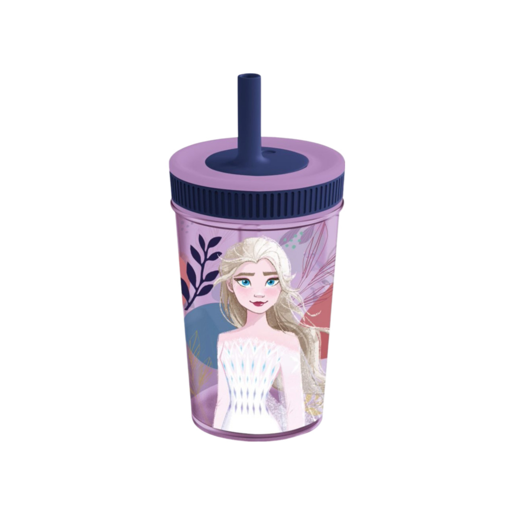 Stor Leak Proof Silicone Straw Tumbler Frozen Trust The Journey 465 Ml