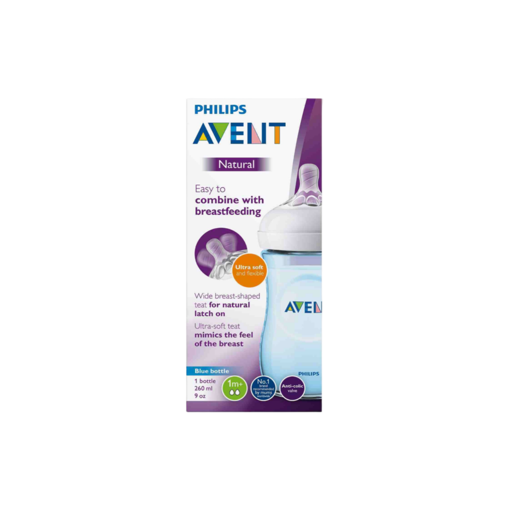 Philips Avent Natural 2.0 Feeding Bottle 260Ml X1 Blue