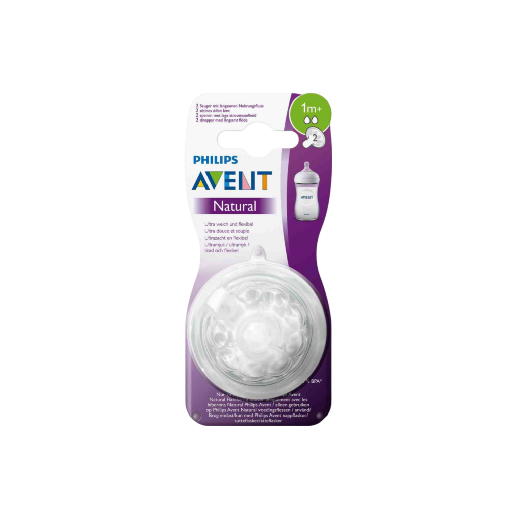 Philips Avent Natural 2.0 Feeding Teats 1 M X2
