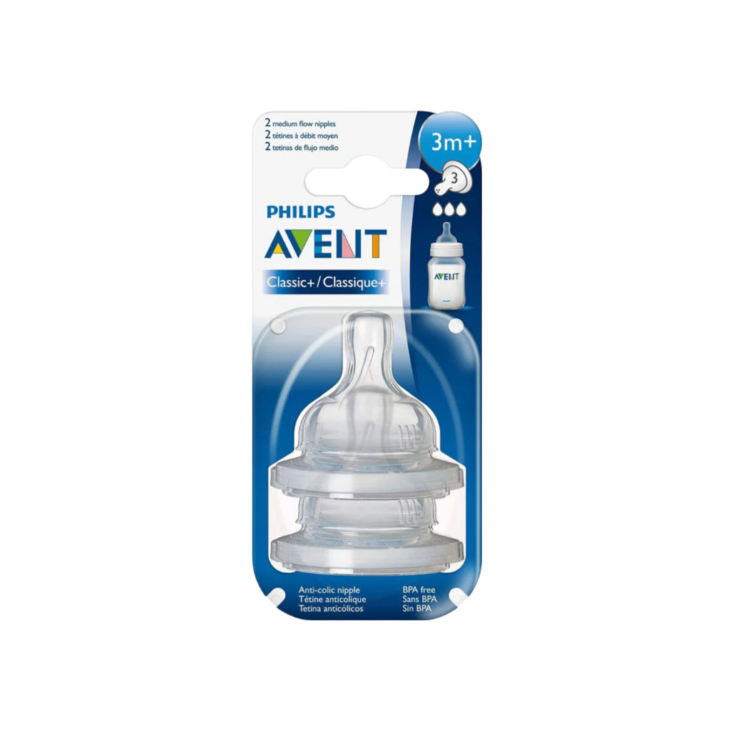 Philips Avent Classic/Classic Plus Teats 3 Hole X2