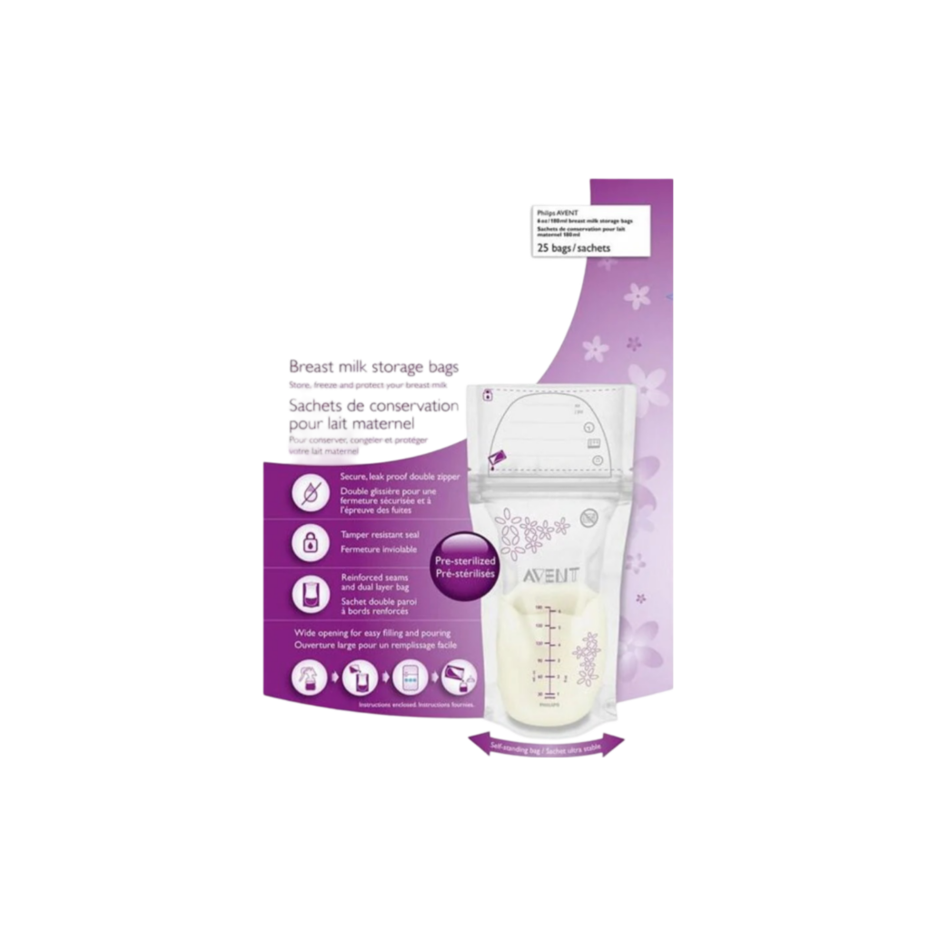 Philips Avent Breast Milk Storage Bags 180Ml X25