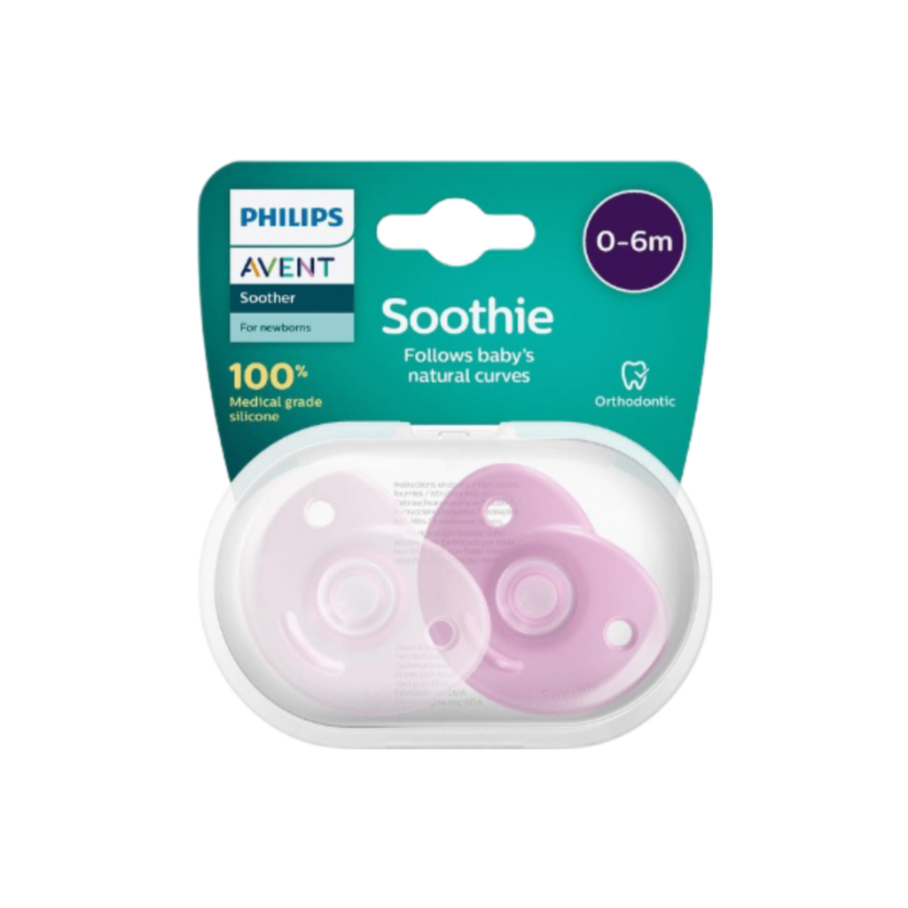 Philips Avent Soothie Sil 0-6 Months X2