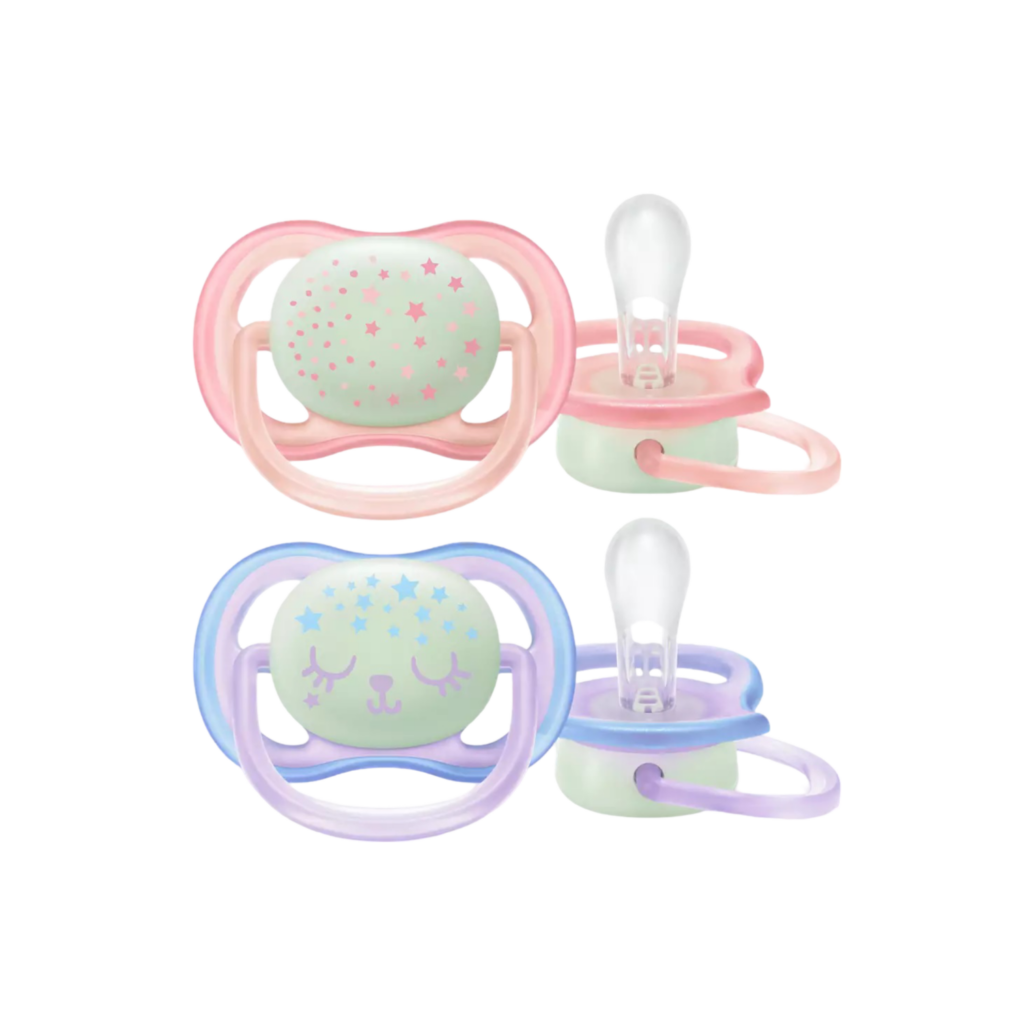Philips Avent Soother Sil Ultra Air 0-6 Months Nt Girl X2