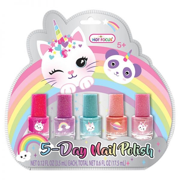 Hot Focus Caticorn 5 Day Nail Polish Pack
