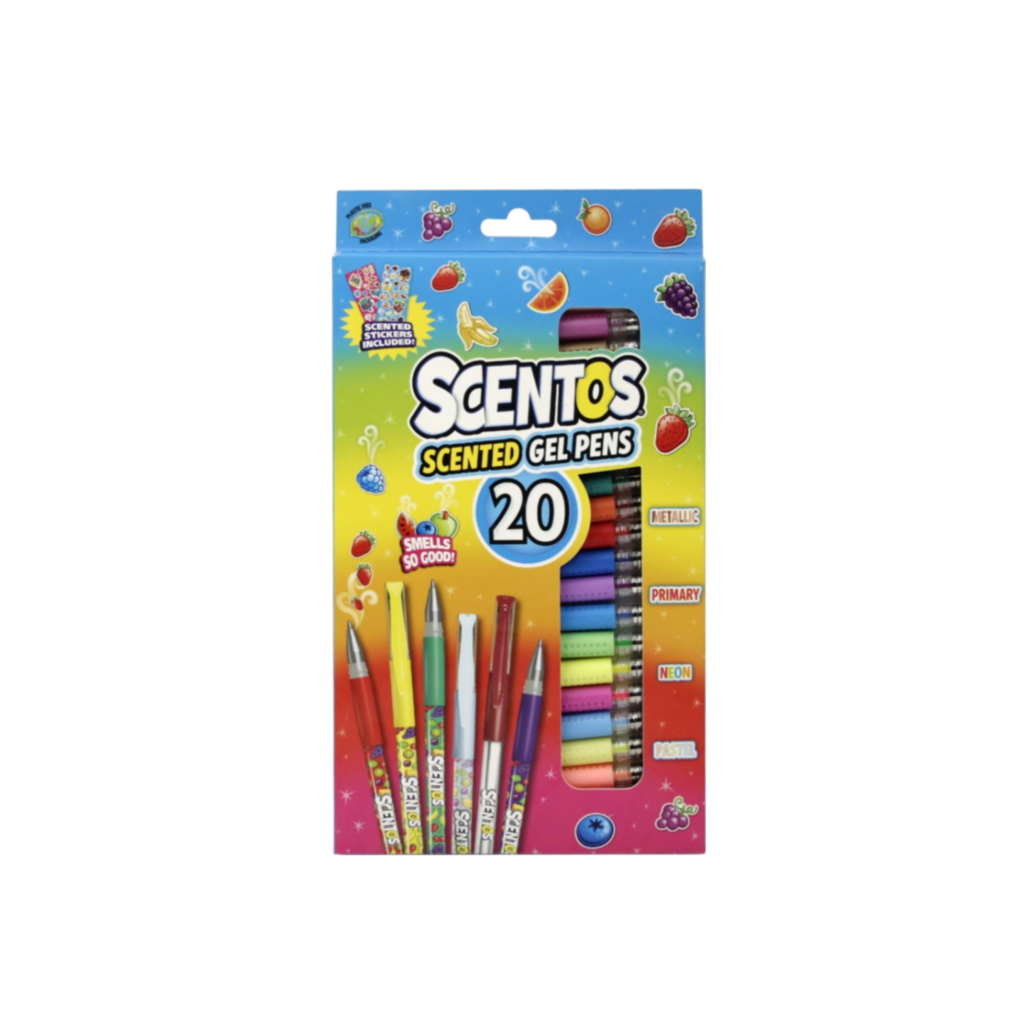 Scentos 20 Gel Pens (2 Sticker Sheets)