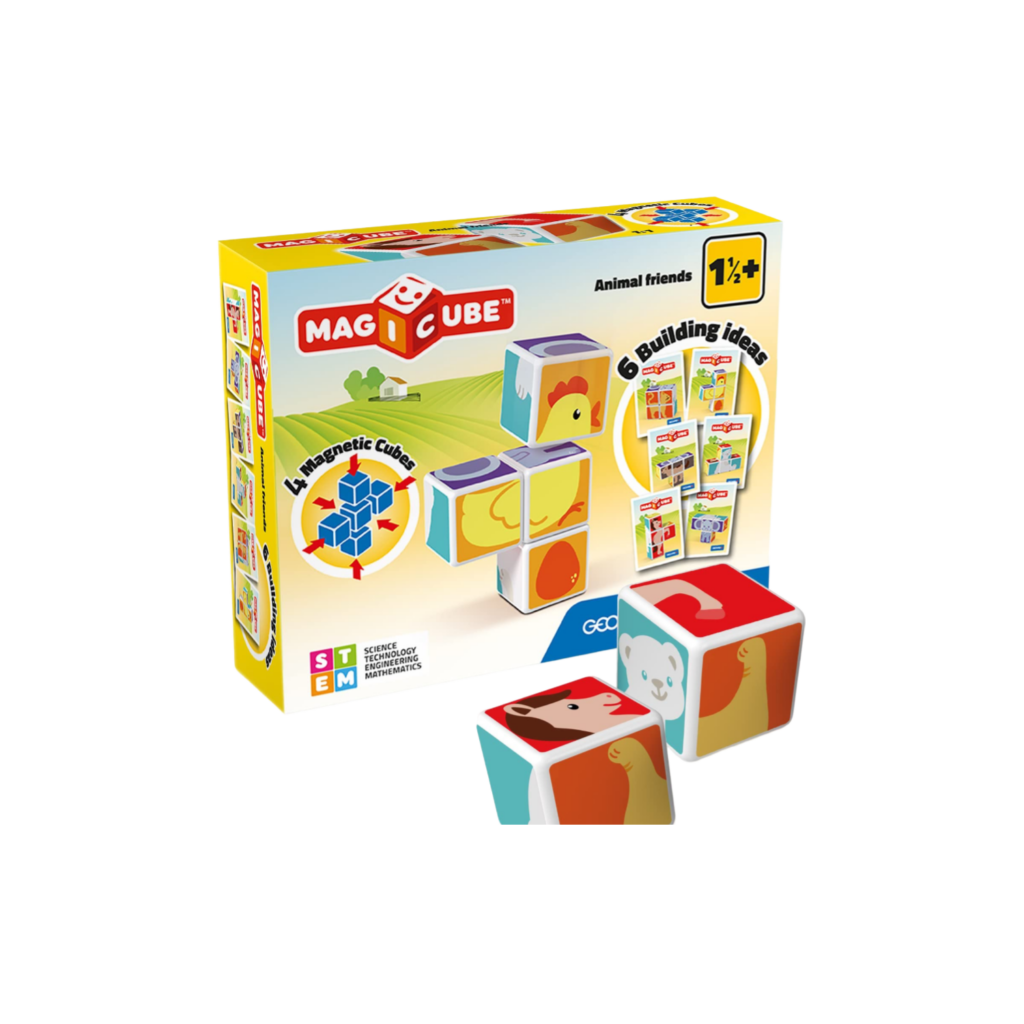 Geomag Magicube Printed Animal Friends + Cards 7 Pcs