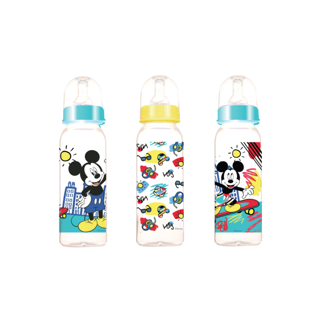 Disney - Bpa Free Baby Feeding Bottle 9Oz, 0+ Months, Pack Of 3, 250Ml - Mickey Mouse