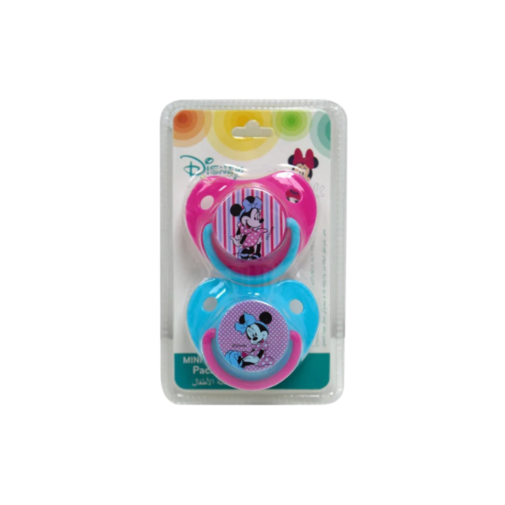Disney -Pack Of 2 Baby Soother, Pacifier - Fun Style Minnie Mouse
