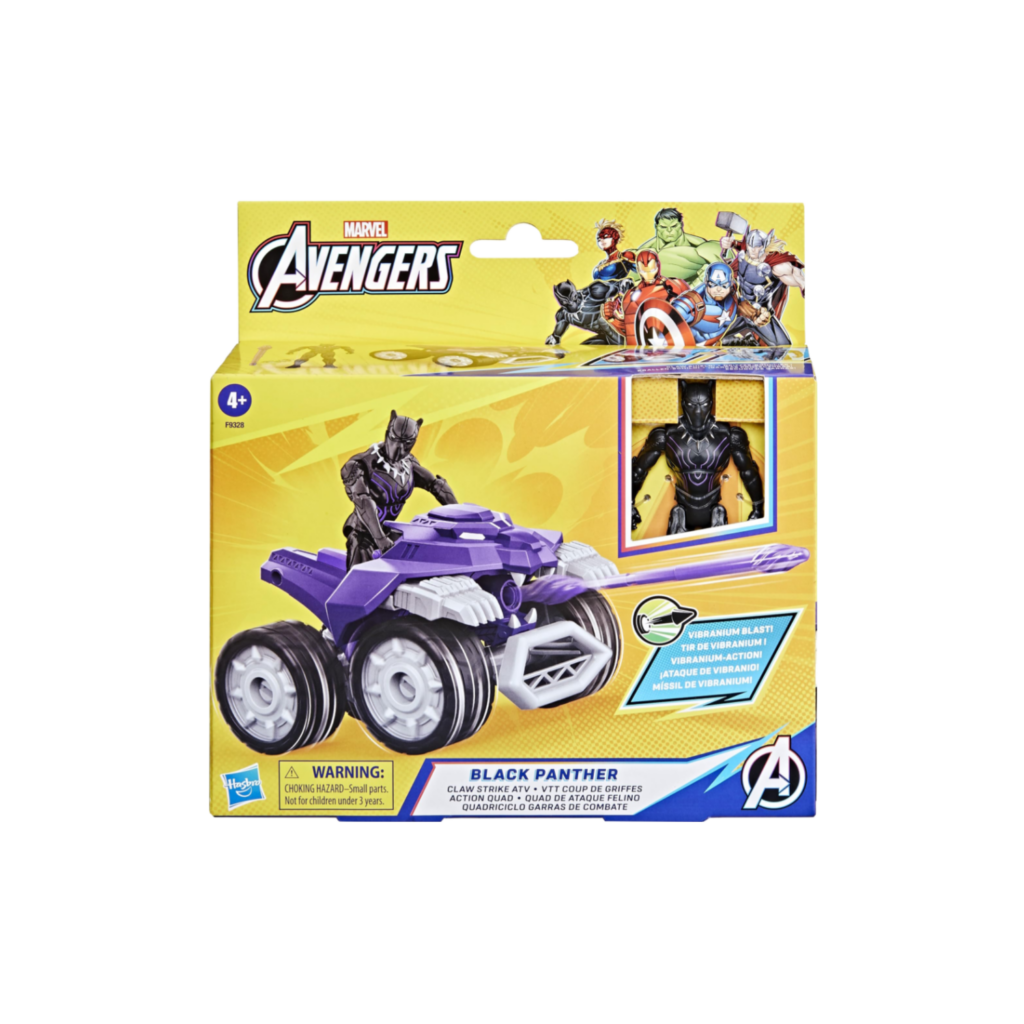 Hasbro Avengers 4" Black Panther Claw Strike Atv