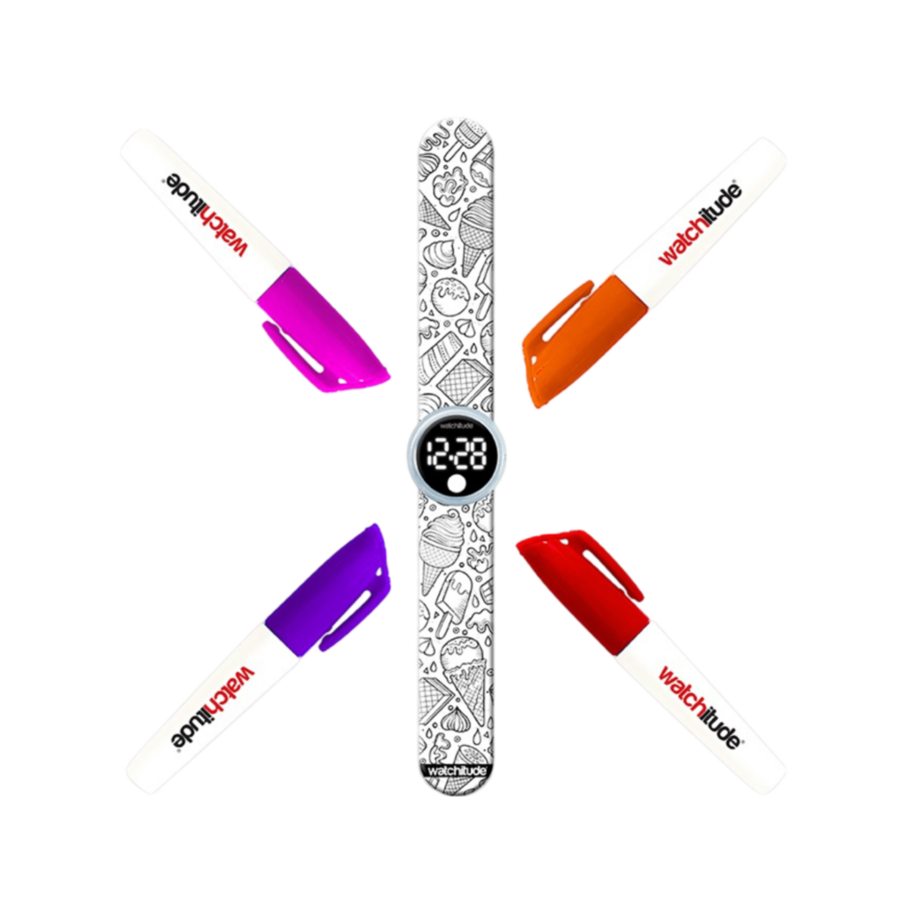Watchitude Ice Cream - Color Me Digital Slap Watch