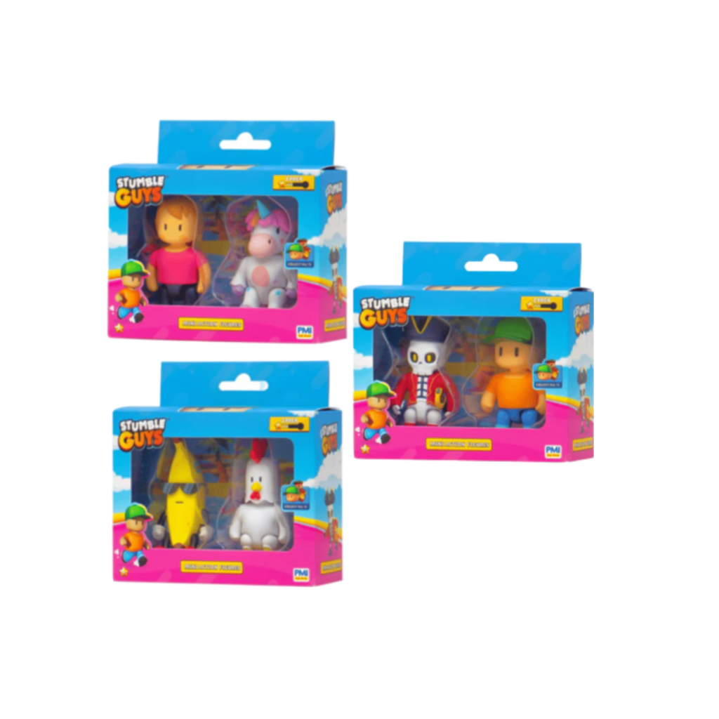 Stumble Guys Action Fig 4.5" 2-Pk Assorted