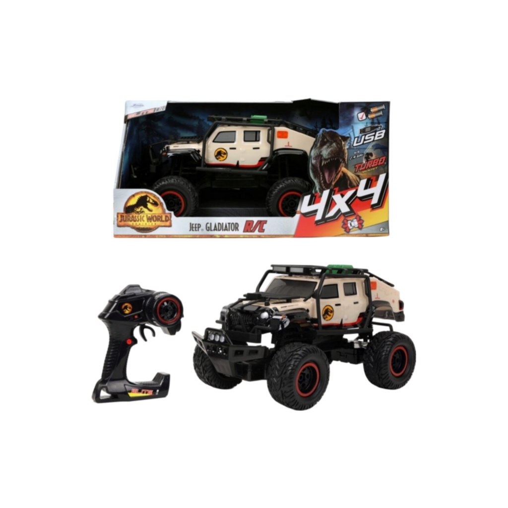 Jada Toys Jurassic World Rc 4X4 Jeep Gladiator 1:12
