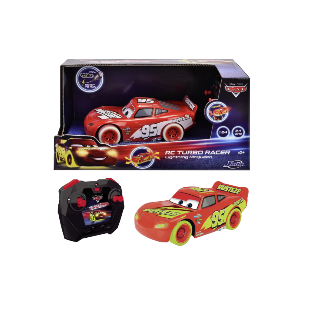 Jada Toys Rc Cars Glow Racers Light. Mcqueen 1:24