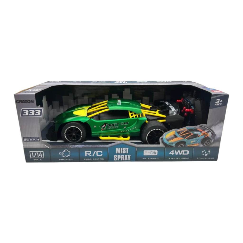 Crazon 1:24 Rc Car With Spray