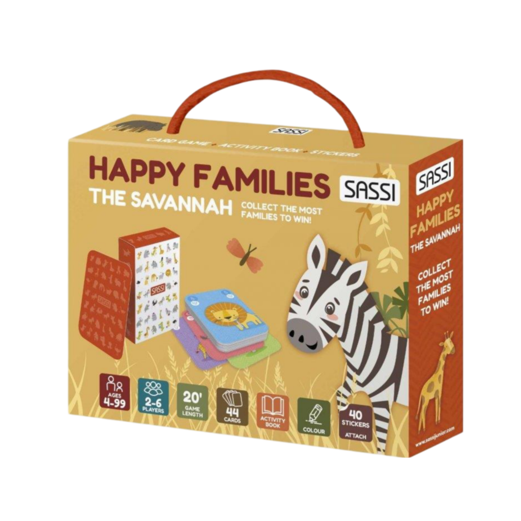 Sassi Card Games - Happy Families. The Savannah